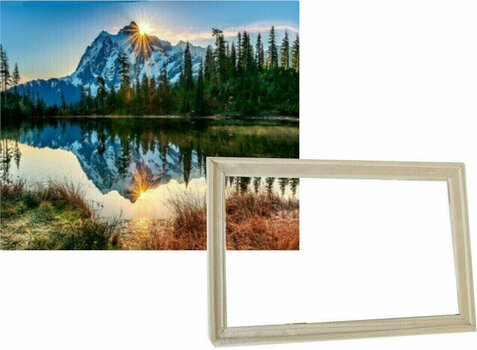 Schilderen op nummer Gaira With Frame Without Stretched Canvas Sunrise - 1