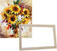 Malen nach Zahlen Gaira Mit Rahmen ohne Keilrahmen Sonnenblumen in einer Vase