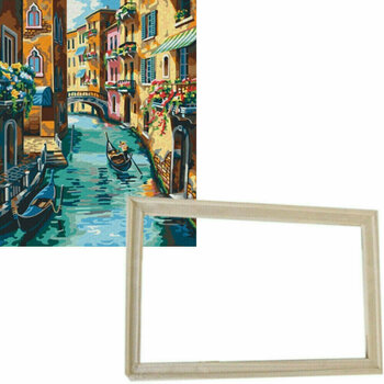 Maling efter tal Gaira With Frame Without Stretched Canvas Venice 2 - 1