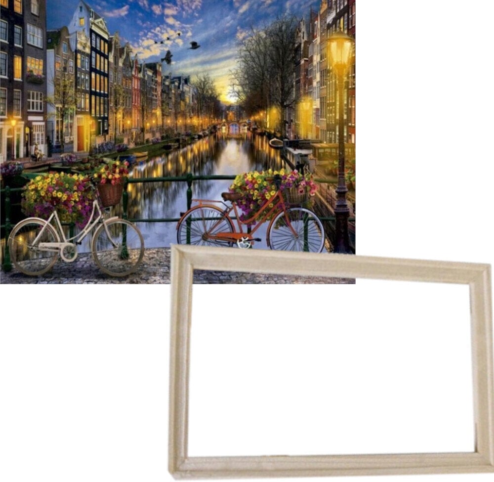 Ζωγραφική με Αριθμούς Gaira With Frame Without Stretched Canvas Amsterdam