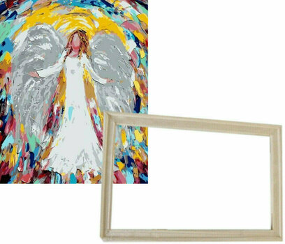Malování podle čísel Gaira S rámem bez vypnutého plátna Anděl 1 - 1