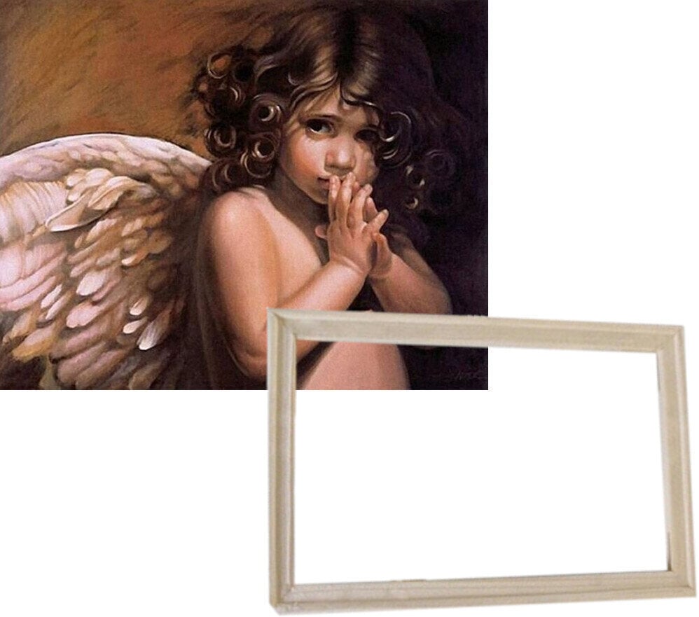 Schilderen op nummer Gaira With Frame Without Stretched Canvas Little Angel