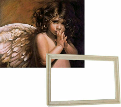 Maľovanie podľa čísel Gaira S rámom bez vypnutého plátna Malý anjel - 1