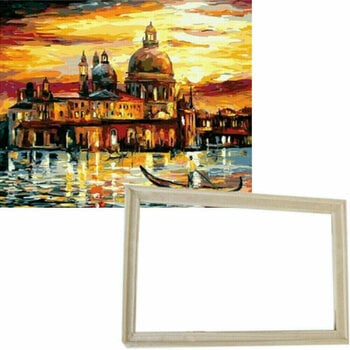 Schilderen op nummer Gaira With Frame Without Stretched Canvas Venice 1 - 1