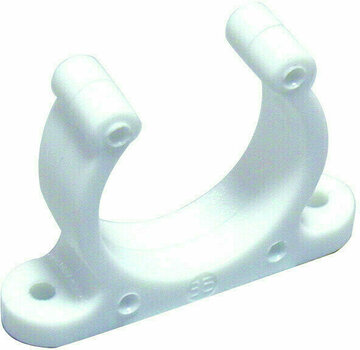 Boat Hook, Paddle, Oars Nuova Rade Plastic Support Clip White - 15 mm - 1
