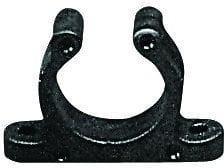 Boat Hook, Paddle, Oars Nuova Rade Plastic Support Clip Black - 40 mm