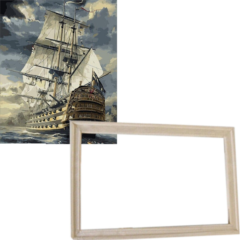 Painting by Numbers Gaira With Frame Without Stretched Canvas Galleon