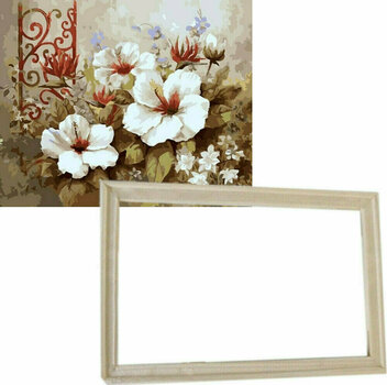 Maalaa numeroiden mukaan Gaira With Frame Without Stretched Canvas Hibiscus - 1