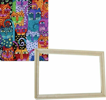 Maalaa numeroiden mukaan Gaira With Frame Without Stretched Canvas Kitty Cat - 1
