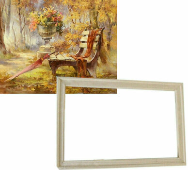 Schilderen op nummer Gaira With Frame Without Stretched Canvas Park Bench - 1
