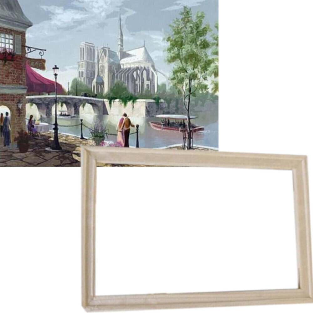 Schilderen op nummer Gaira With Frame Without Stretched Canvas Notre-Dame 2