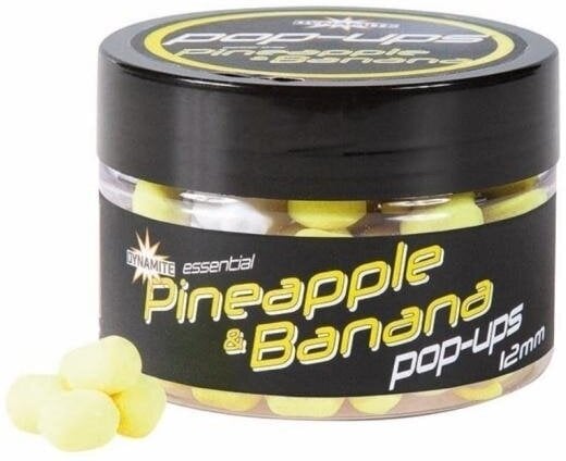 Pop-up -syötti Dynamite Baits Fluro 12 mm Banana-Pineapple Pop-up -syötti