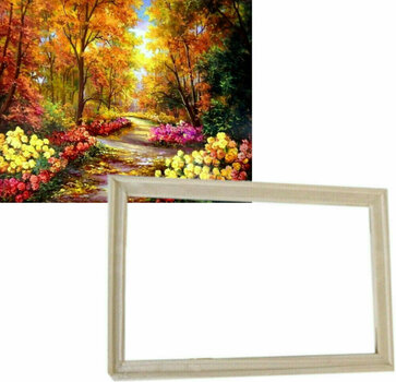 Schilderen op nummer Gaira With Frame Without Stretched Canvas Autumn - 1