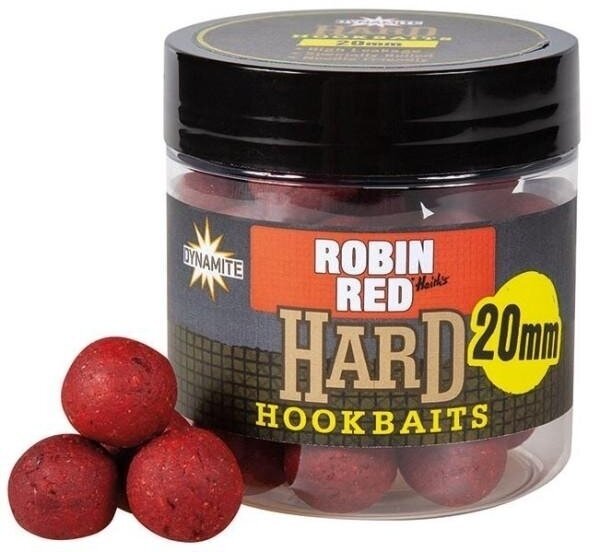 Boilies-syötit Dynamite Baits Hard Hookbaits 20 mm Robin Red Boilies-syötit