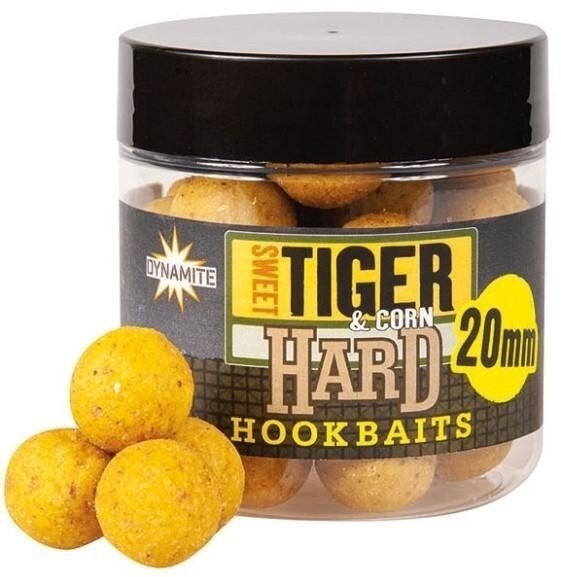 Boilies-syötit Dynamite Baits Hard Hookbaits 20 mm Corn-Sweet Tiger Boilies-syötit
