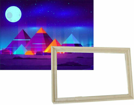 Maling efter tal Gaira With Frame Without Stretched Canvas Pyramids - 1