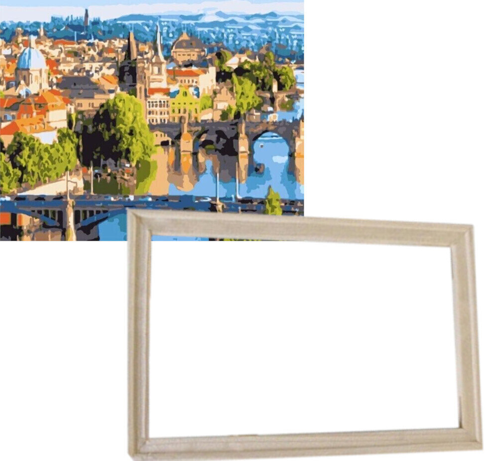 Schilderen op nummer Gaira With Frame Without Stretched Canvas Old Prague