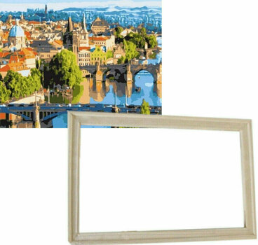 Schilderen op nummer Gaira With Frame Without Stretched Canvas Old Prague - 1