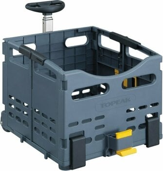 Topeak Trolley Tote Folding MTX Bicycle Basket Grey - Muziker