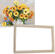 Gaira With Frame Without Stretched Canvas Yellow Bouquet