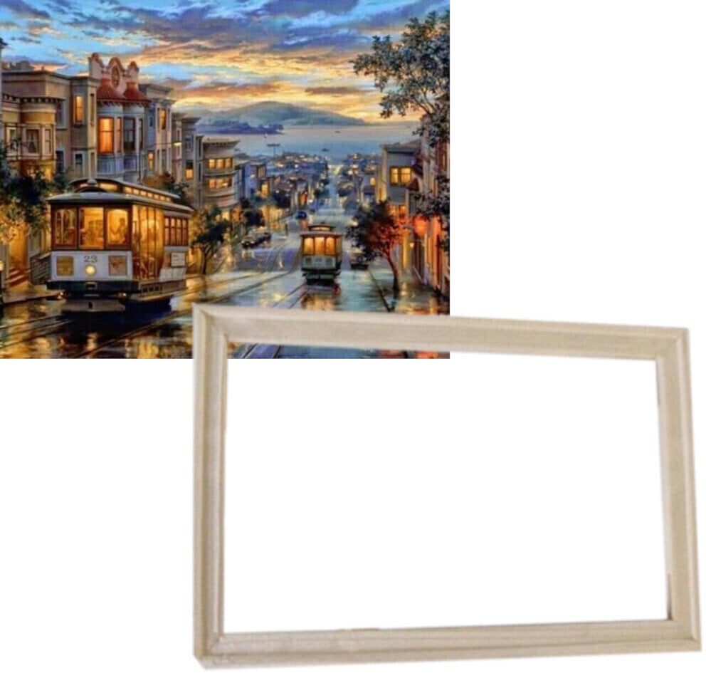 Schilderen op nummer Gaira With Frame Without Stretched Canvas San Francisco
