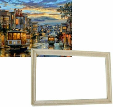 Schilderen op nummer Gaira With Frame Without Stretched Canvas San Francisco - 1