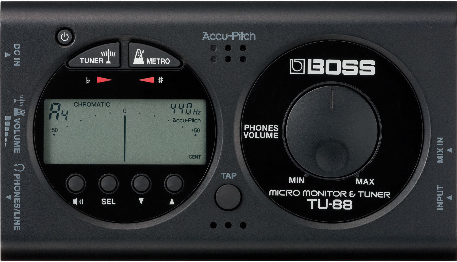 Afinador electrónico Boss TU-88 Micro Monitor-Tuner