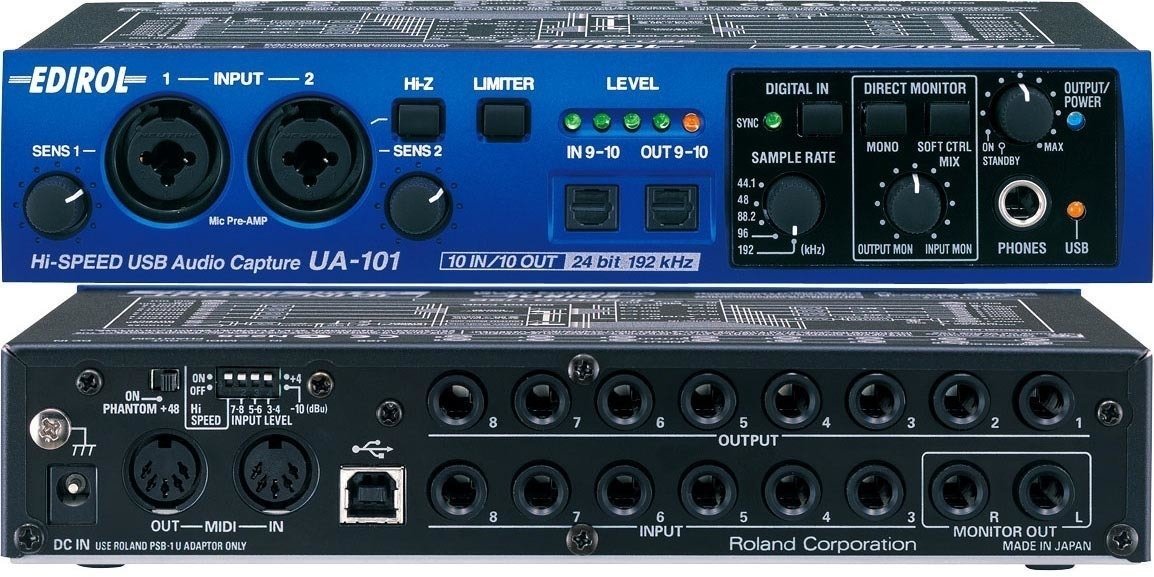 USB audio prevodník - zvuková karta Edirol UA-101