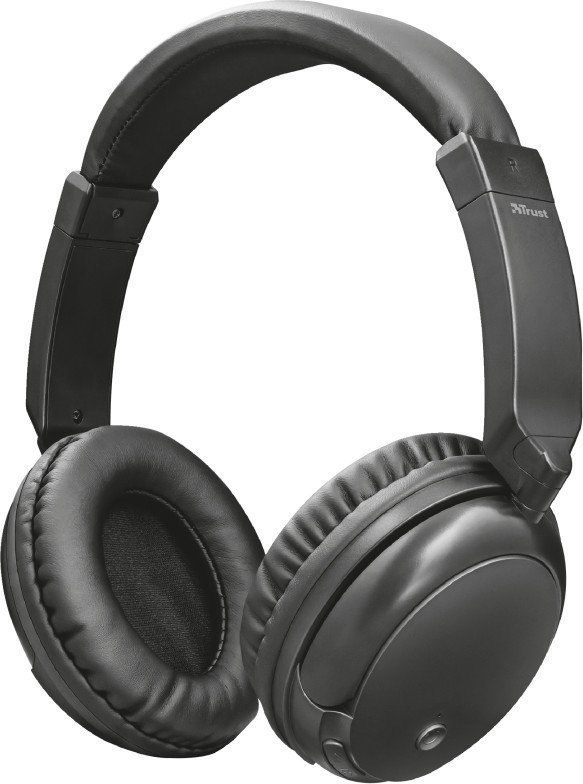 Wireless On-ear headphones Trust 22452 Kodo Black Metallic