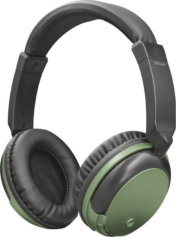 Wireless On-ear headphones Trust 22454 Kodo Olive Metallic