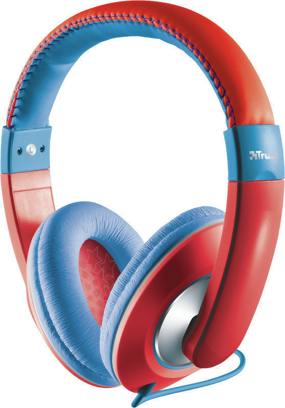 Headphones for children Trust 19836 Sonin Kids Red/Blue