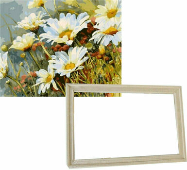 Målning med siffror Gaira With Frame Without Stretched Canvas Daisies 2 - 1
