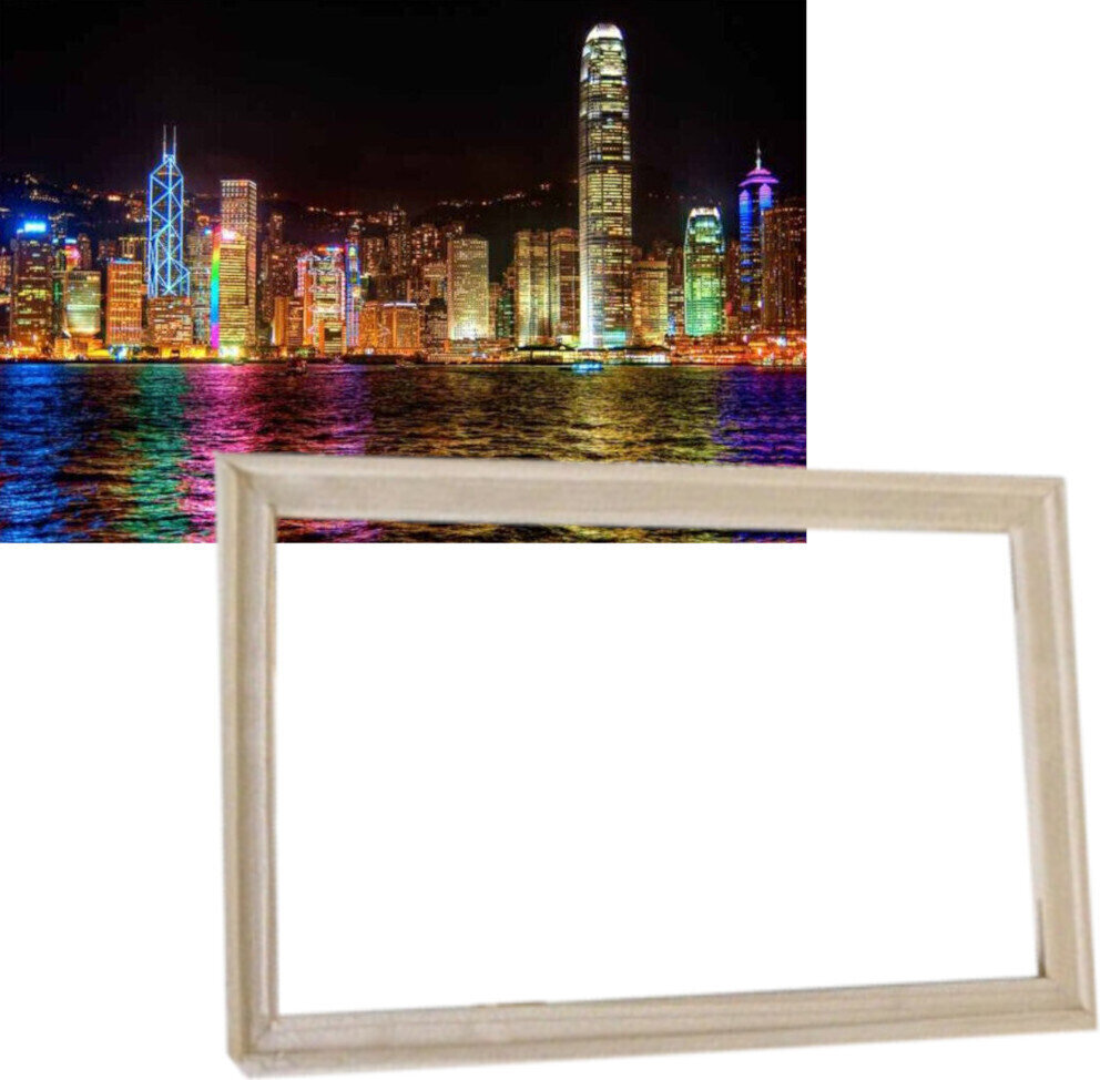 Slikanje po številkah Gaira Z okvirjem brez raztegnjenega platna Hong Kong