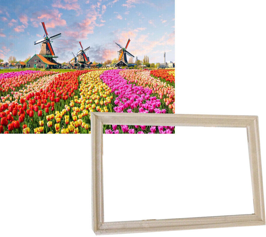 Ζωγραφική με Αριθμούς Gaira With Frame Without Stretched Canvas Netherlands
