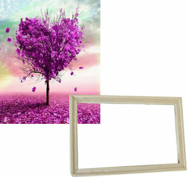 Schilderen op nummer Gaira With Frame Without Stretched Canvas Colorful Tree - 1