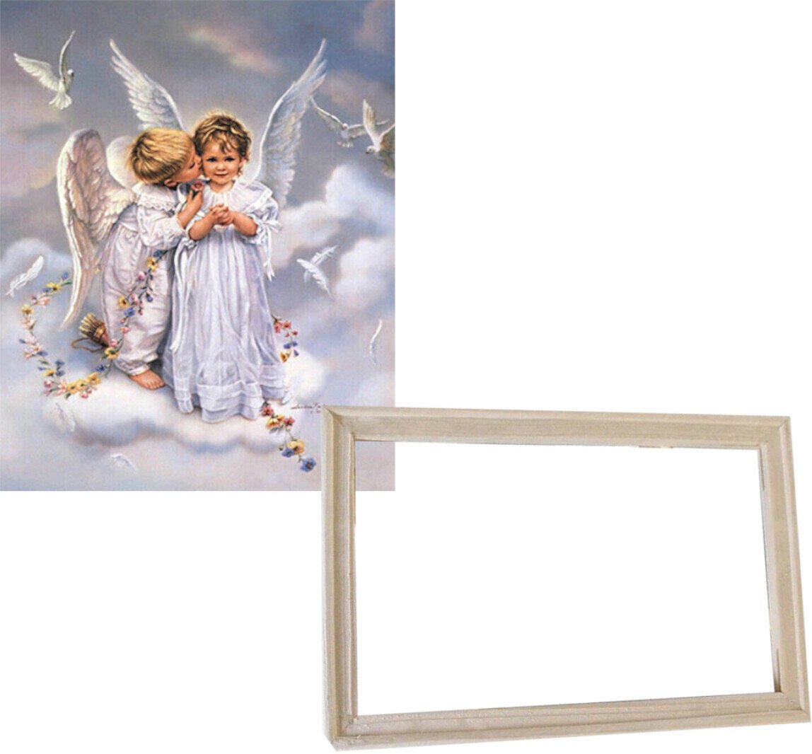 Painting by Numbers Gaira With Frame Without Stretched Canvas Angels