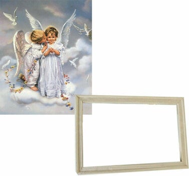 Maling efter tal Gaira With Frame Without Stretched Canvas Angels - 1