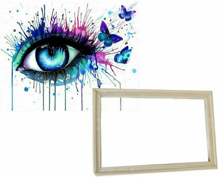 Maling efter tal Gaira With Frame Without Stretched Canvas Eye - 1