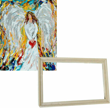 Schilderen op nummer Gaira With Frame Without Stretched Canvas Angel 2 - 1