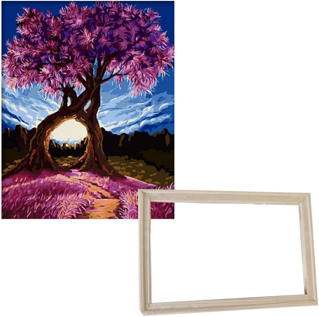 Painting by Numbers Gaira With Frame Without Stretched Canvas Cuddling Tree