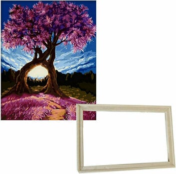 Schilderen op nummer Gaira With Frame Without Stretched Canvas Cuddling Tree - 1