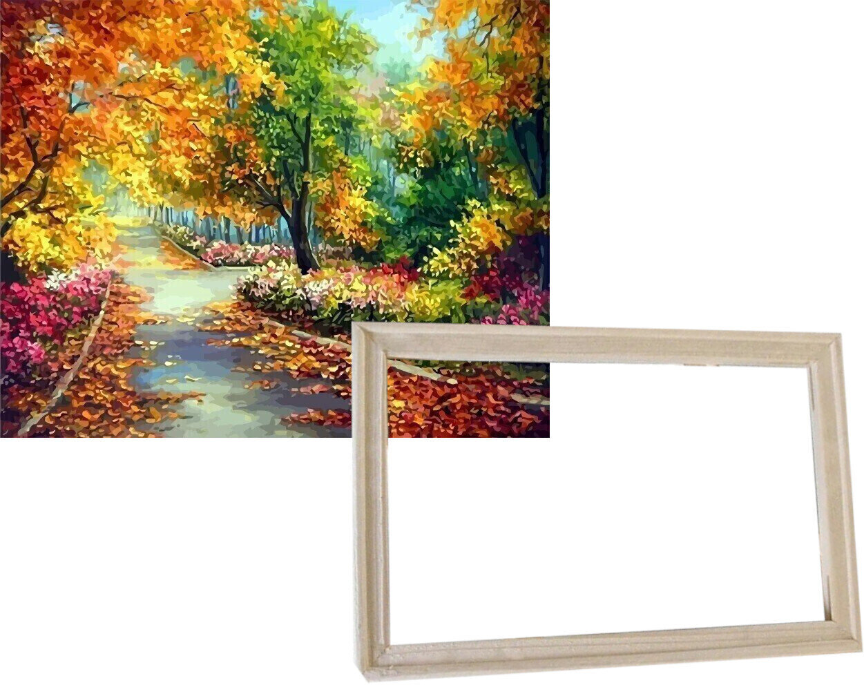 Pintura por números Gaira With Frame Without Stretched Canvas Autumn is Coming