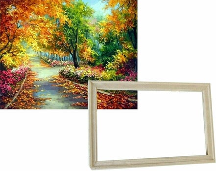 Schilderen op nummer Gaira With Frame Without Stretched Canvas Autumn is Coming - 1