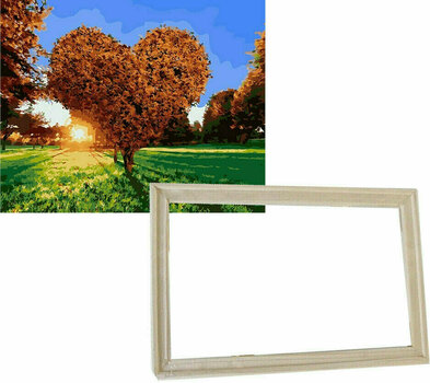 Maalaa numeroiden mukaan Gaira With Frame Without Stretched Canvas Heart Tree - 1