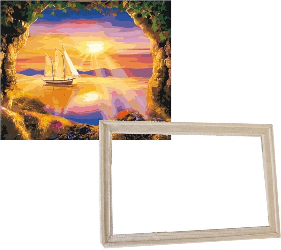 Maalaa numeroiden mukaan Gaira With Frame Without Stretched Canvas The Bay