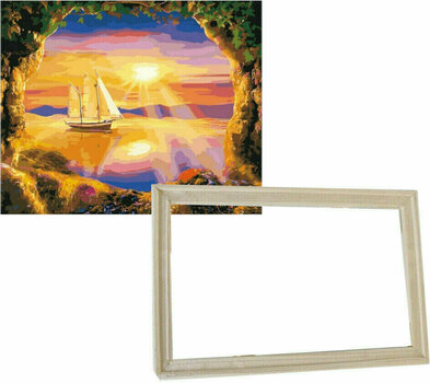 Maling efter tal Gaira With Frame Without Stretched Canvas The Bay - 1