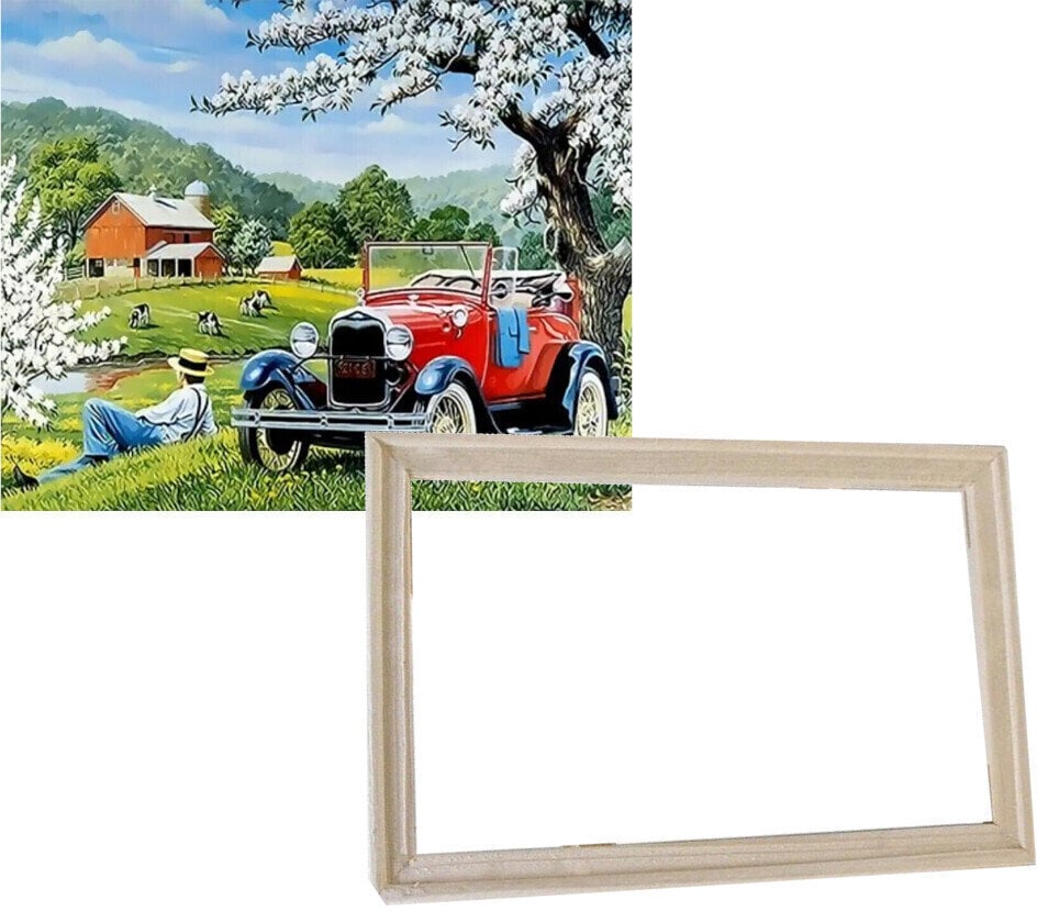 Maling efter tal Gaira With Frame Without Stretched Canvas Veteran
