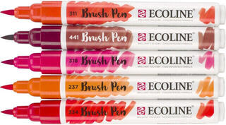 Marker
 Ecoline Brush pen X14 Markere acuarelă Red 5 buc.