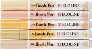 Marker
 Ecoline Brush pen X6 Markere acuarelă Beige Pink 5 buc