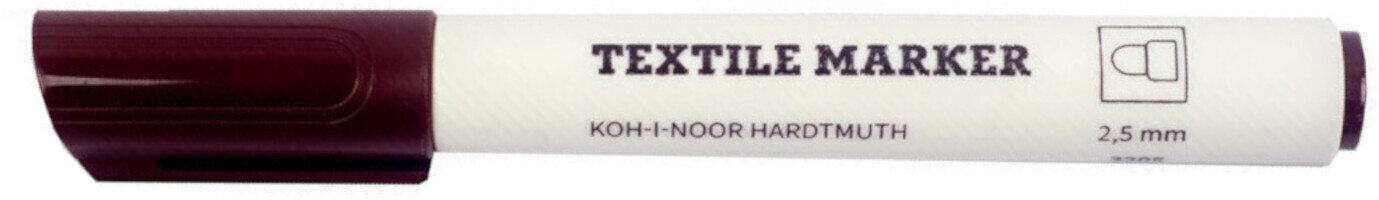 Pennarell KOH-I-NOOR Textil Marker Pennarello per tessuti Brown 1 pz